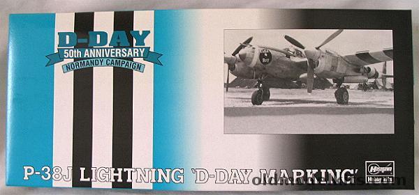 Hasegawa 1/72 D Day P-38J Lightning - 371 FG 485 FW Major Sabo - 20th FG 55 FS - (431 FS 475 FG 5th AF Maj Thomas McGuire Jr New Guinea 1944 - 77th FS 20FG 8th AF Lt. James Morris 1944, SP127 plastic model kit